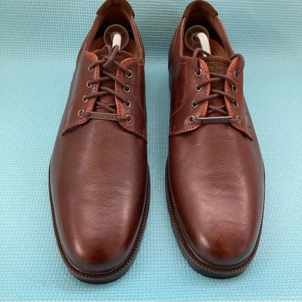 Dockers Mens Parkway Genuine Leather Casual Lace-up Oxford Shoe w/NeverWet sz 12